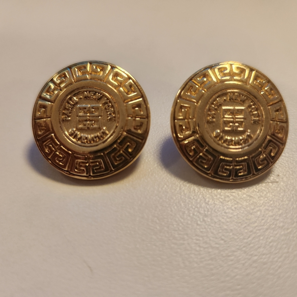 GIVENCHY Paris/New York Vintage Signed Earrings for Pierced ears **PRICE FIRM**